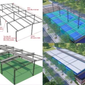 Mái Che Sân PICKLE BALL